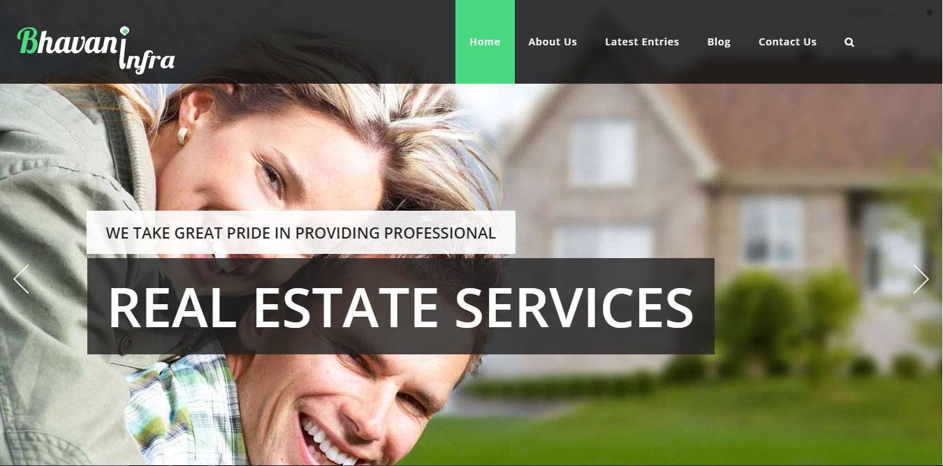 Bhavani Infracon Real Estate Firms Website