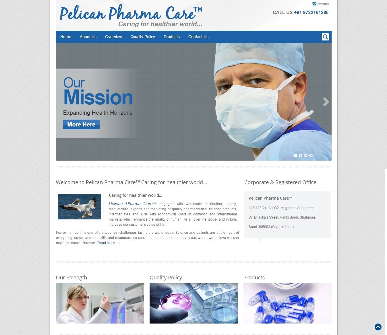 Pelican Pharma Care Medicines Website