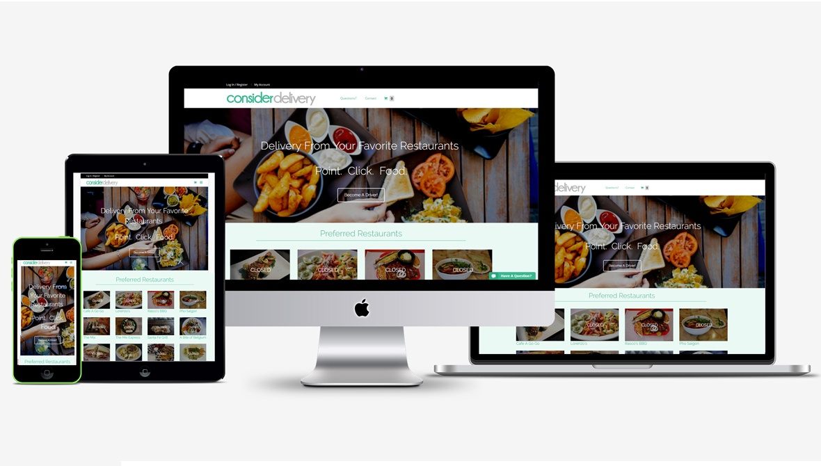 Consider Food Delivery Website