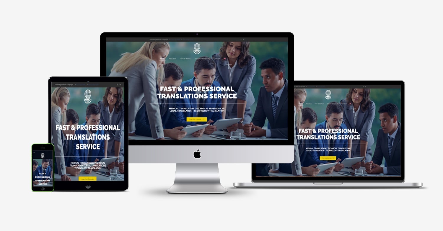 Professional Translation Service Website