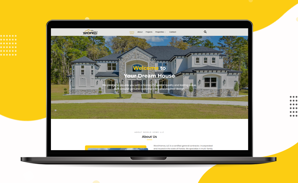 Word Homes Real Estate Property Website