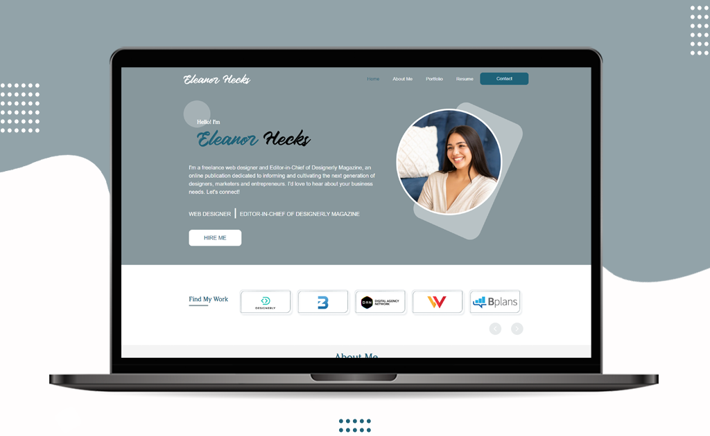 Eleanor Hecks Web Designer Website