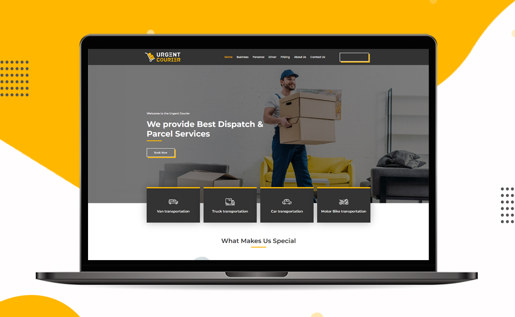 Urgent Courier Service Website