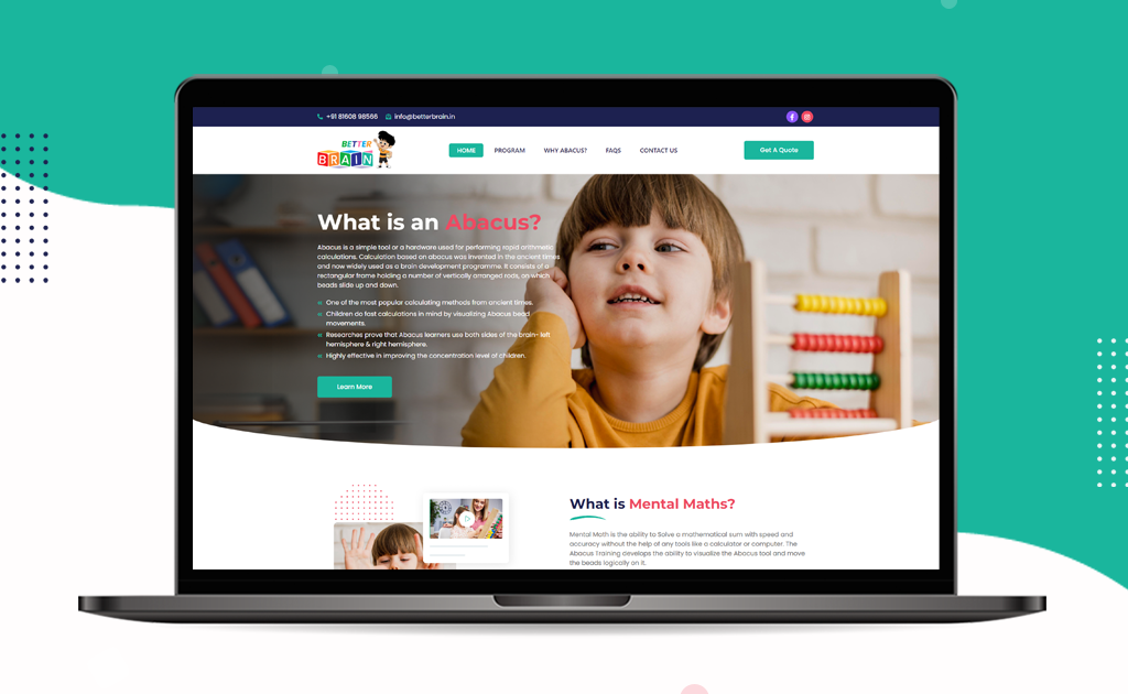 Better Brain Academy Website